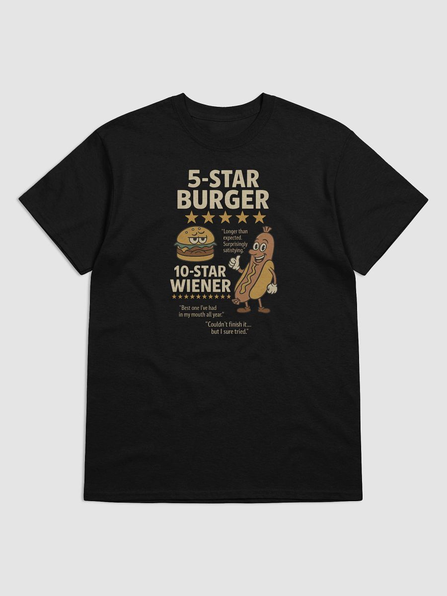 10-Star Wiener – Funny 4th of July T-Shirt with Hilarious Hot Dog Reviews product image (1)