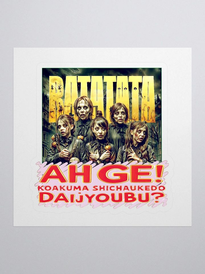 RATATATA Zombie variation #1 Kiss Cut Stickers product image (1)