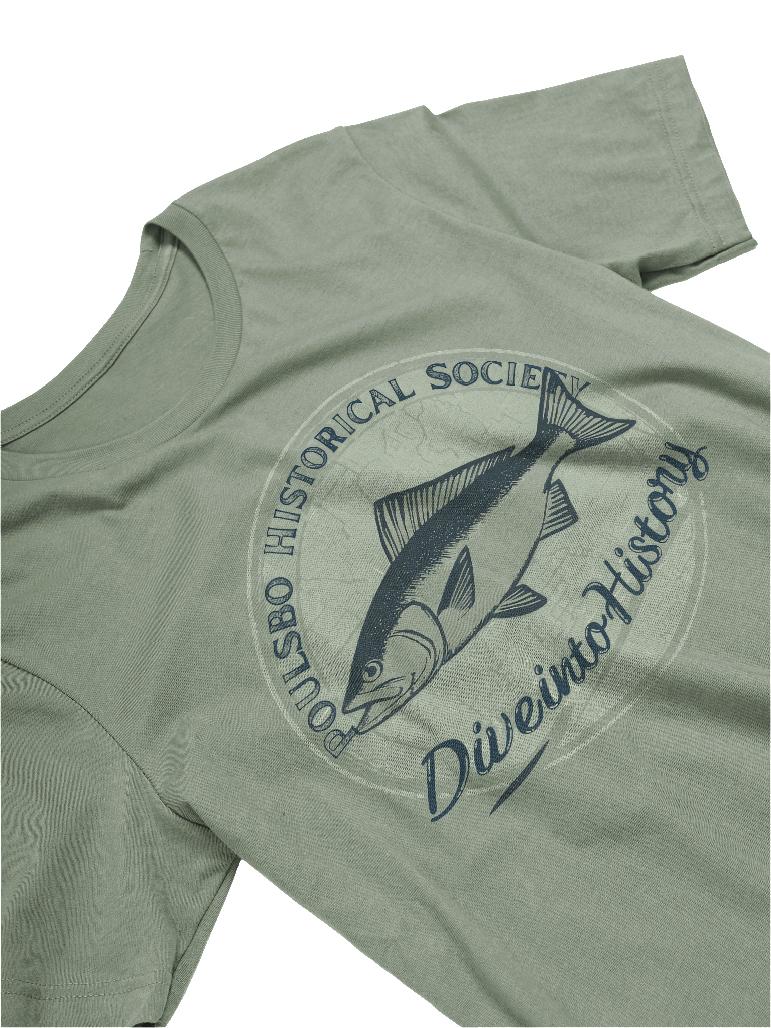 Dive into History Fish Logo T-Shirt product image (7)