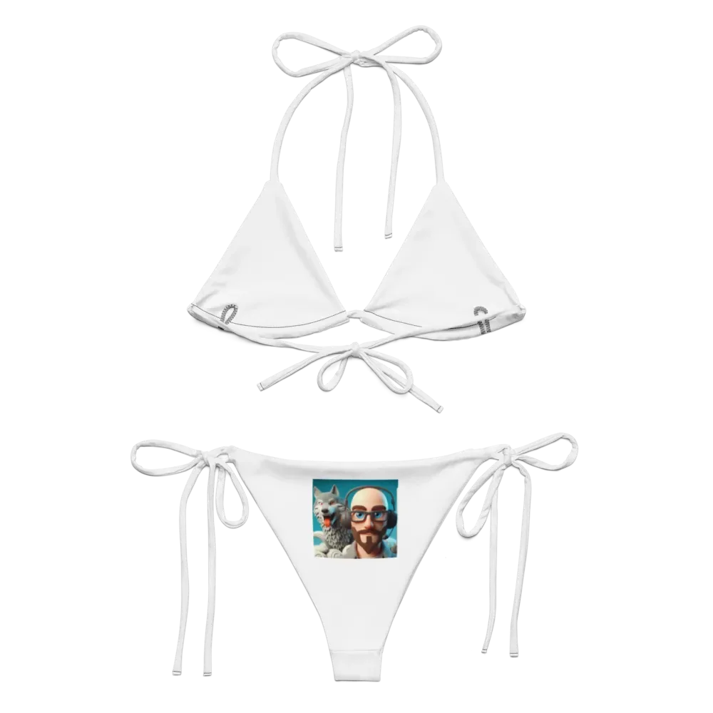 Paws Nation All-Over Print Recycled String Bikini product image (3)