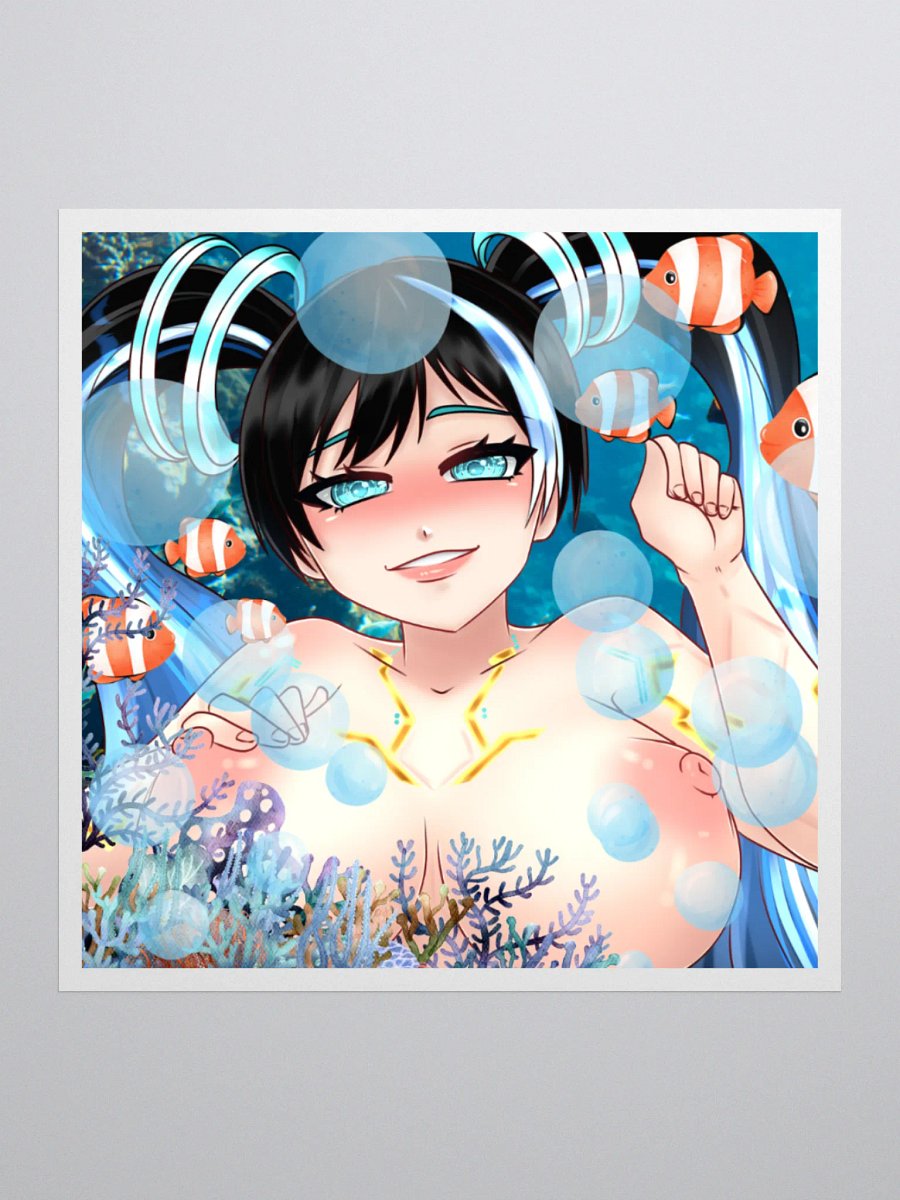Adult Only Summer Swim Cyber DEM0 Sticker product image (1)