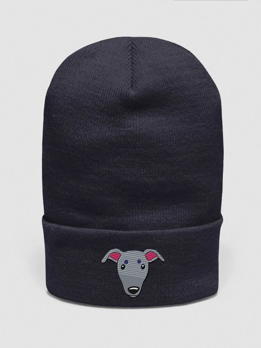 Whippet Dog Face Embroidered Beanie product image (11)
