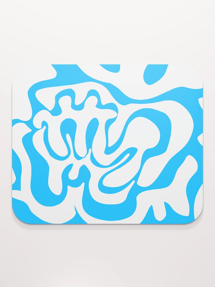 Fluid Blue Swirls Mouse Pad product image (2)