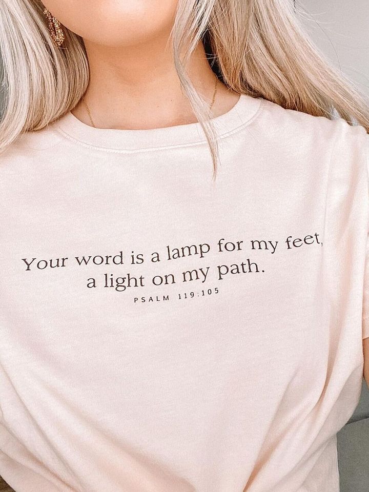 Psalm 119:105 Inspirational T-Shirt product image (1)