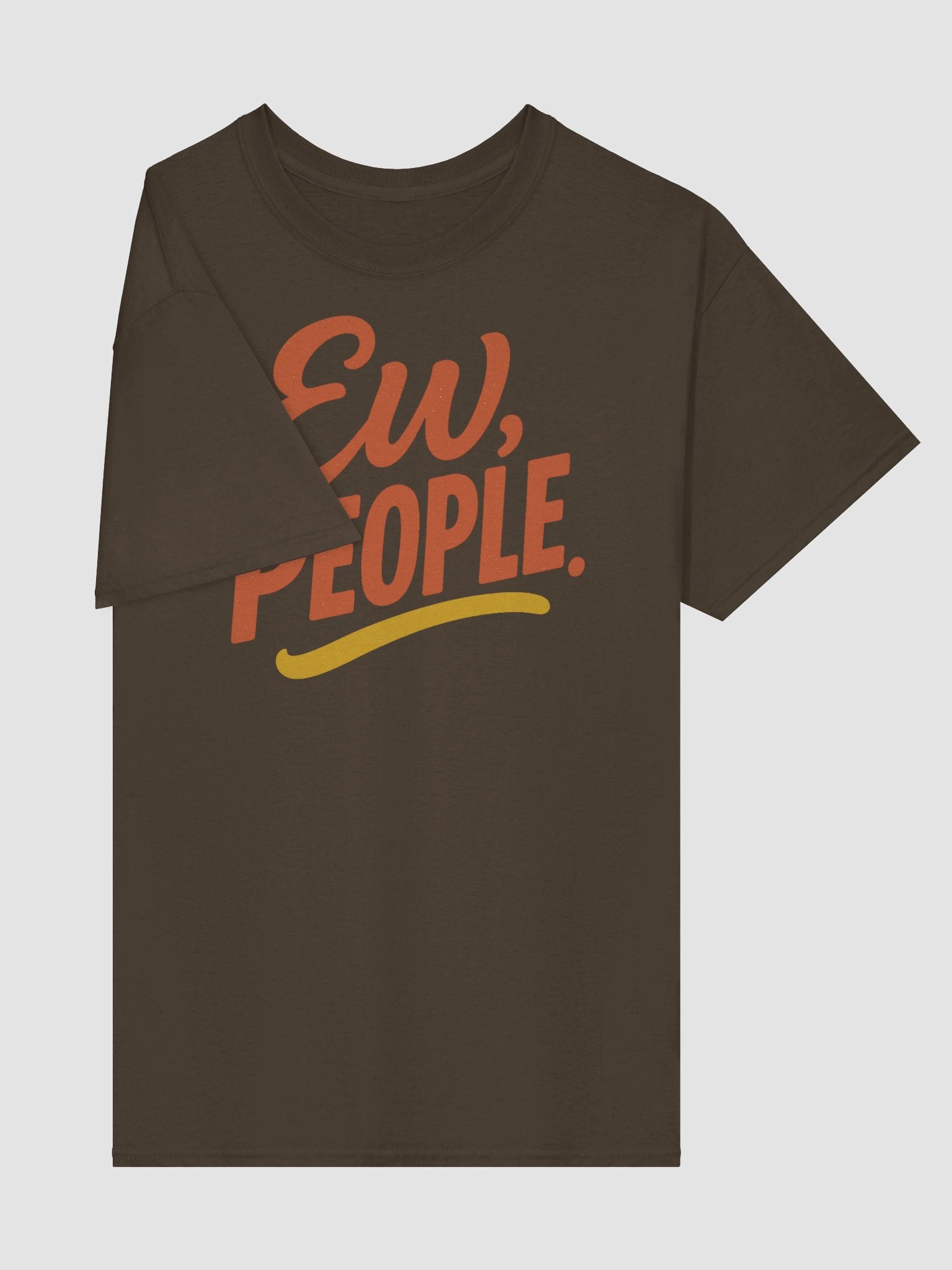 Ew, People T-shirt – Funny Anti-Social Neon Glow Graphic Tee product image (4)