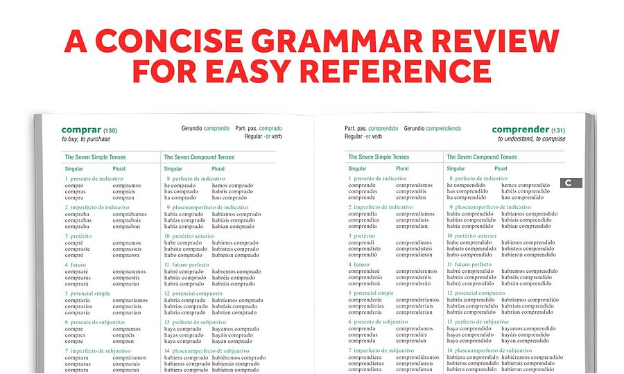 501 Spanish Verbs, Tenth Edition (Paperback or Softback) product image (3)