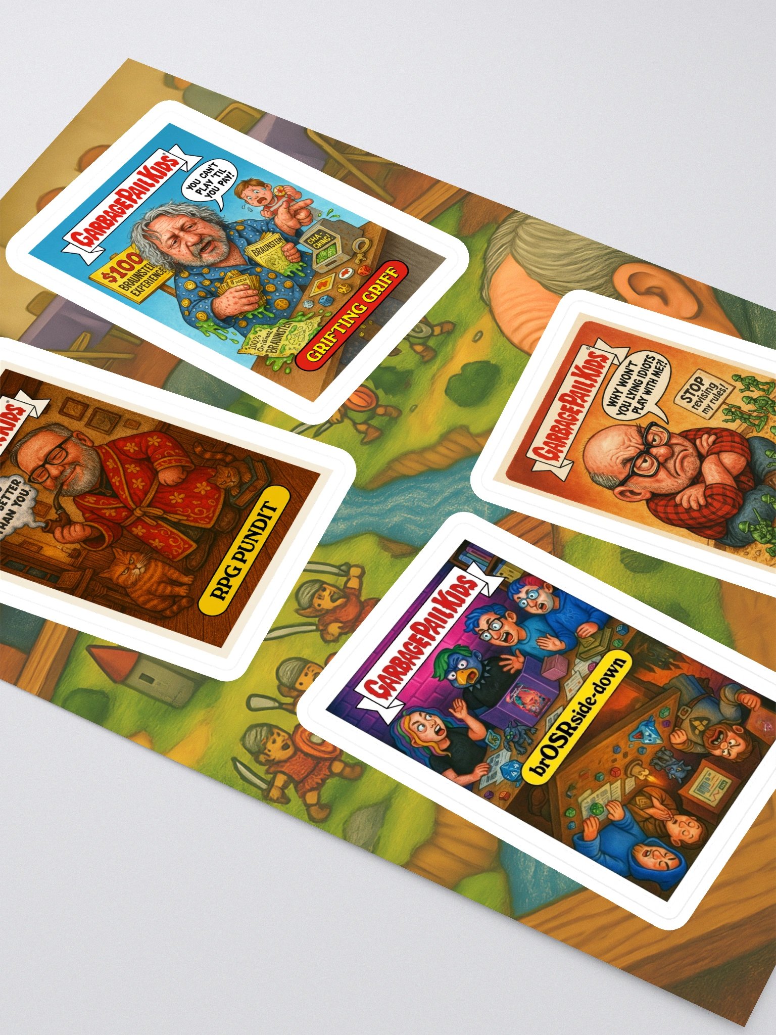 GPK Parody Sticker Sheet [TTRPG Twitter Edition] Sheet 9 product image (2)