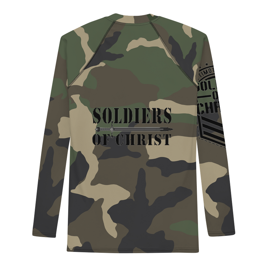 Faithful Camo: Men's Rash Guard - Woodland product image (1)