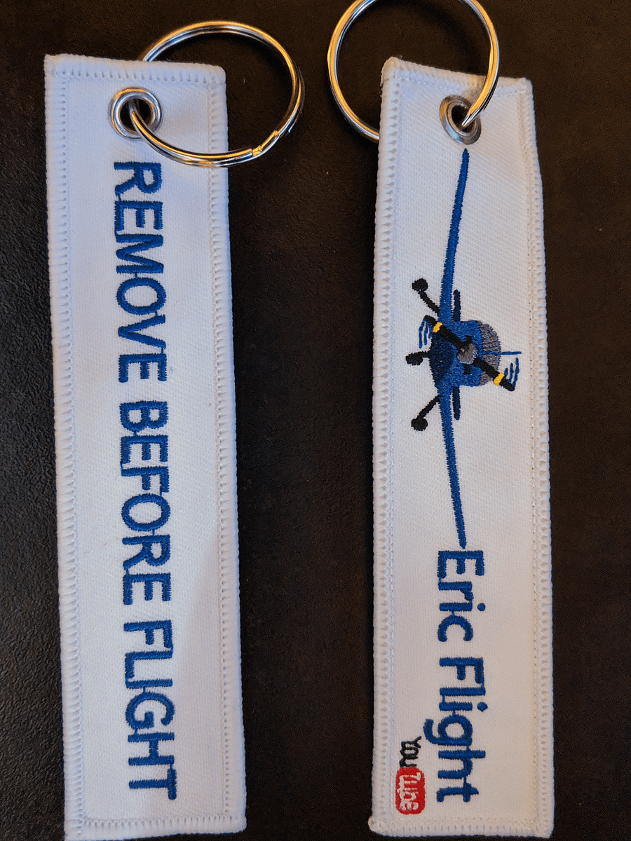 Eric Flight Remove Before Flight Ribbon Keychain product image (1)