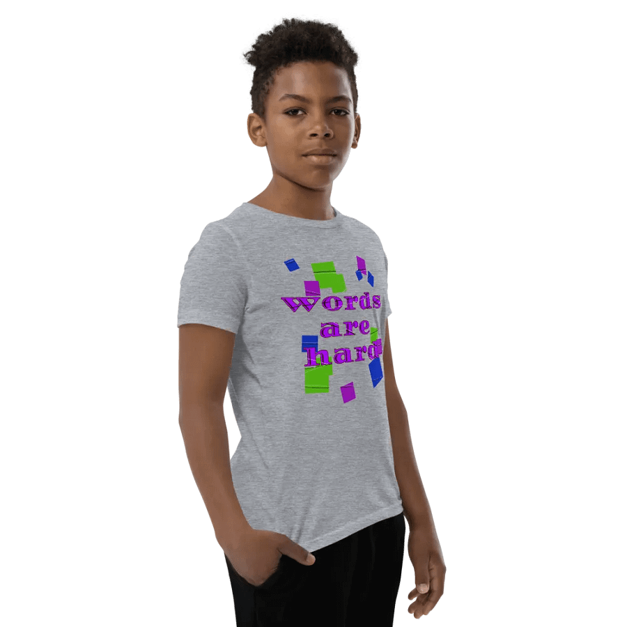 Words are hard Youth T-Shirt product image (165)