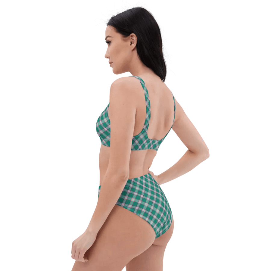 Emerald Green and Purple Plaid Bikini product image (7)