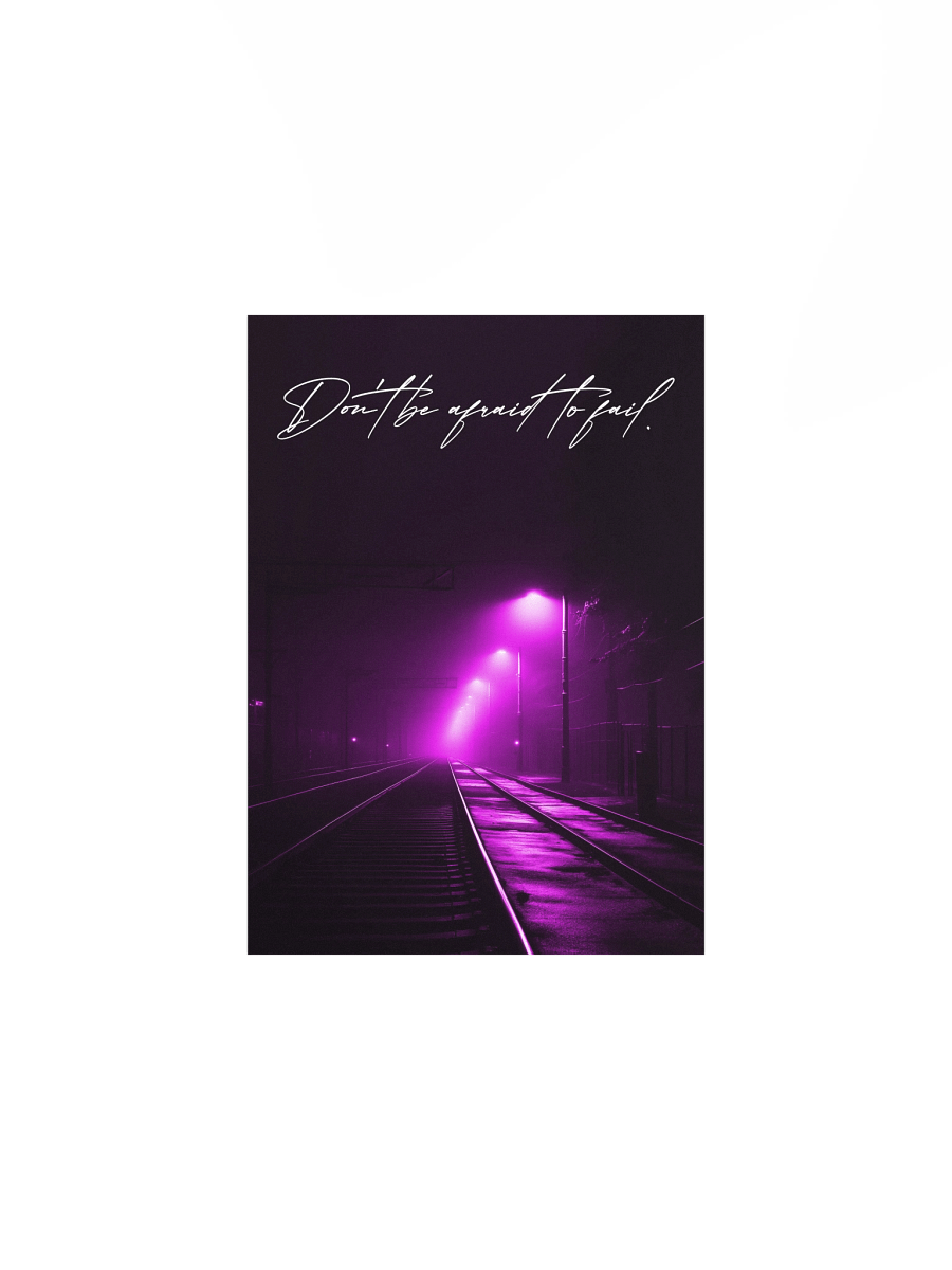 "Dont be afraid" Handwritten Matte Poster product image (2)