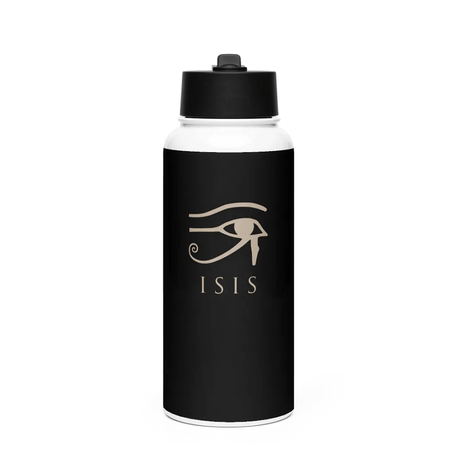 Isis Black Stainless Steel Water Bottle product image (1)