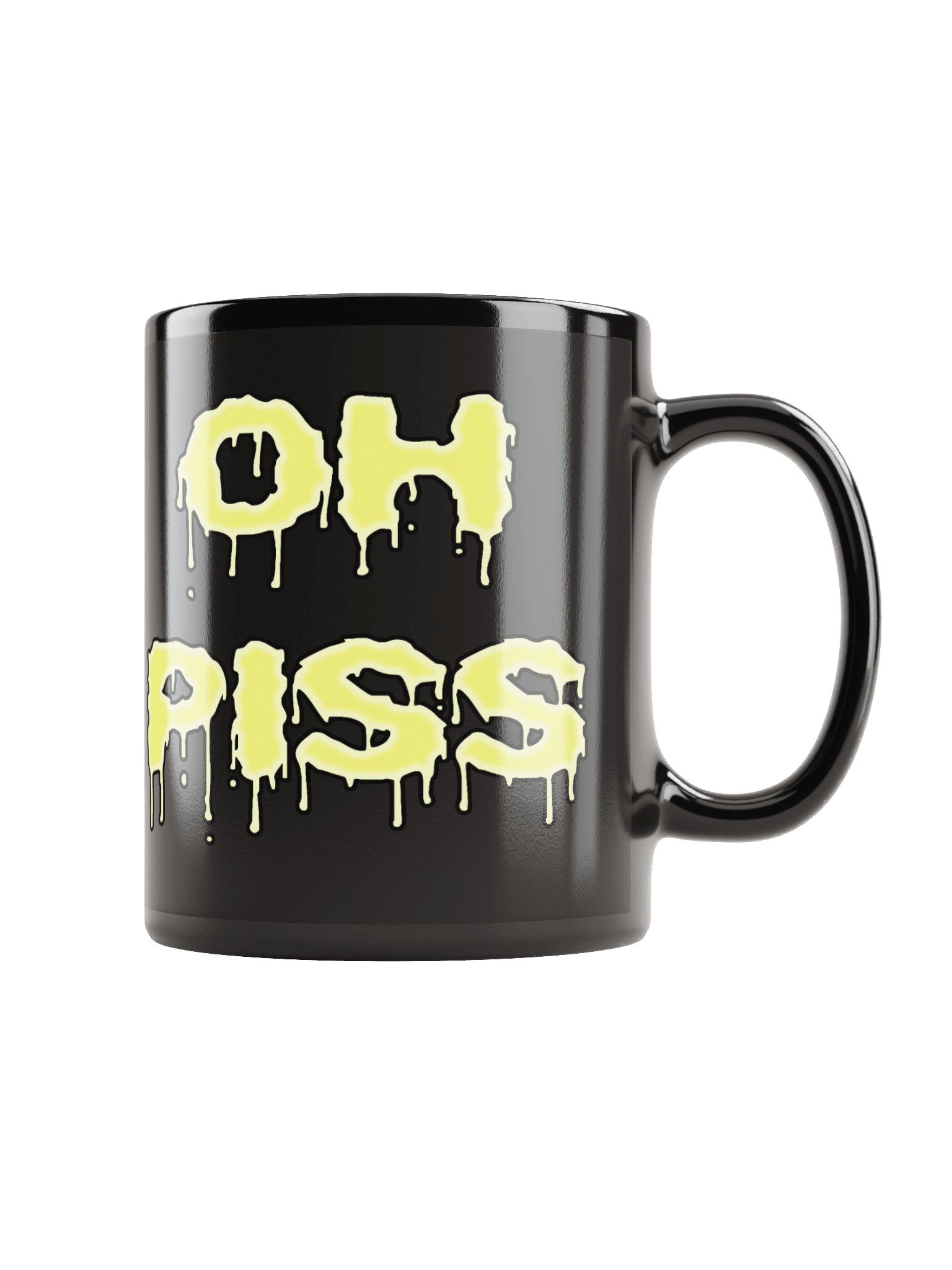 Oh, Piss Black Glossy Mug product image (2)