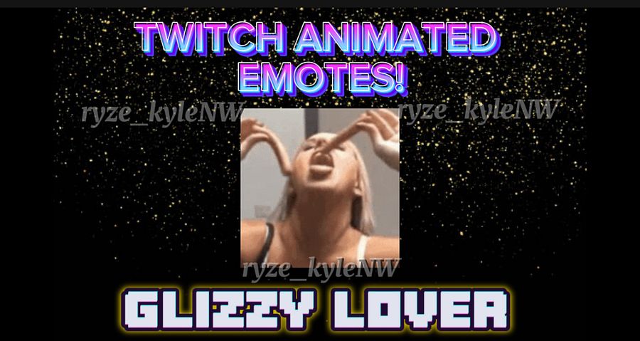 Twitch Animated Emote GLIZZY LOVER product image (1)