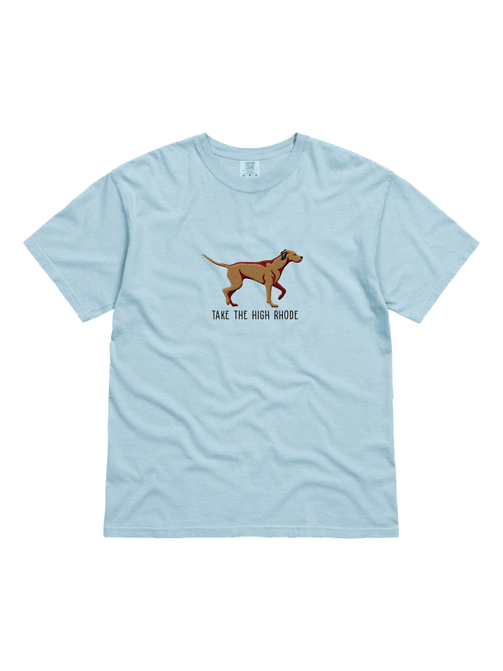 Take the High Rhode T-Shirt(Embroidered) of a Rhodesian Ridgeback(Tan) product image (51)
