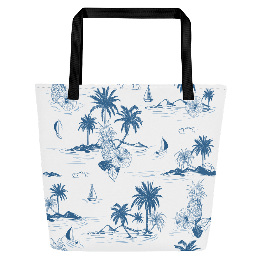 Tropical Island Large Tote Bag with Pocket product image (6)