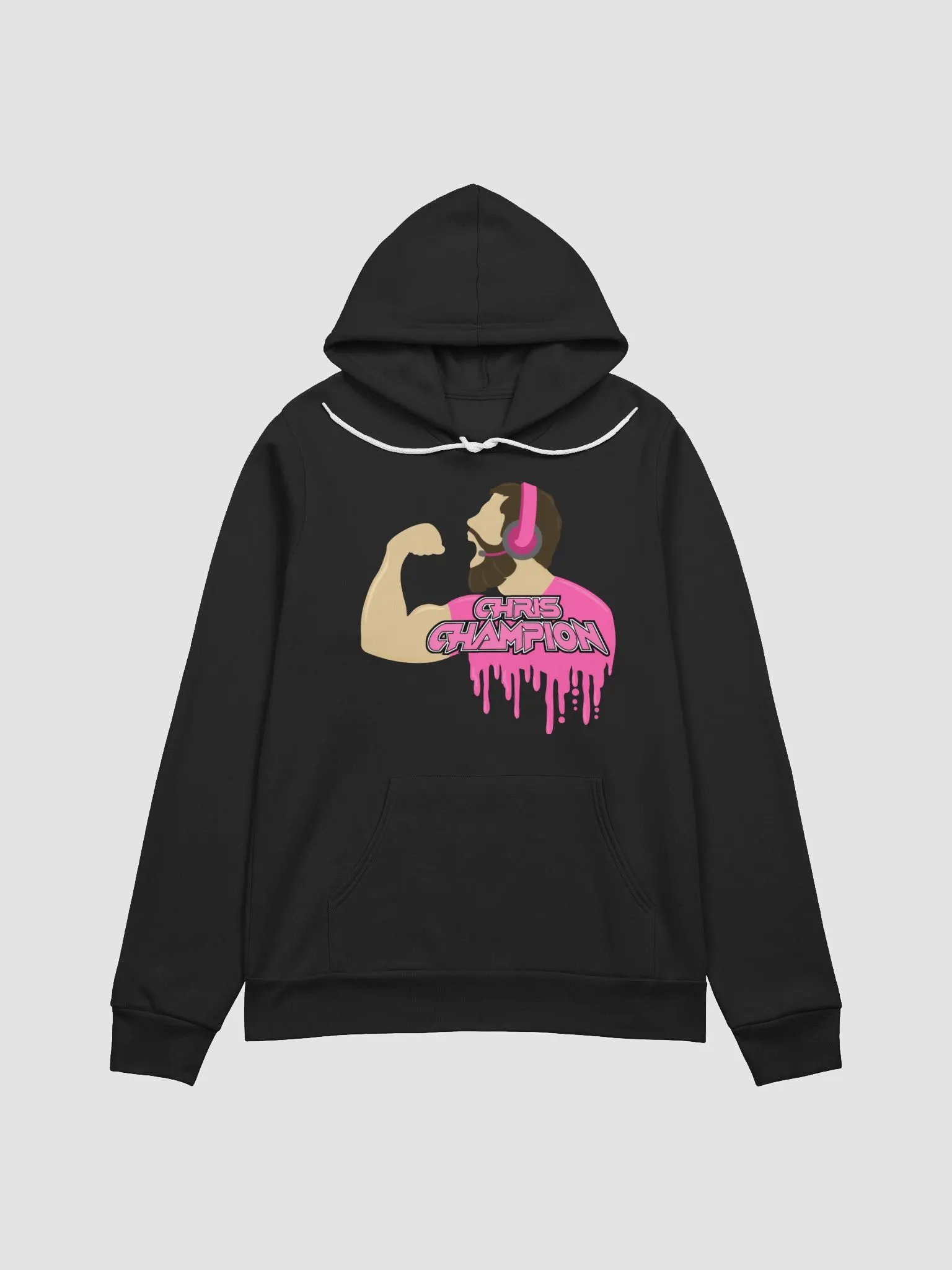 Pink Chris Champion Logo Hoodie product image (1)
