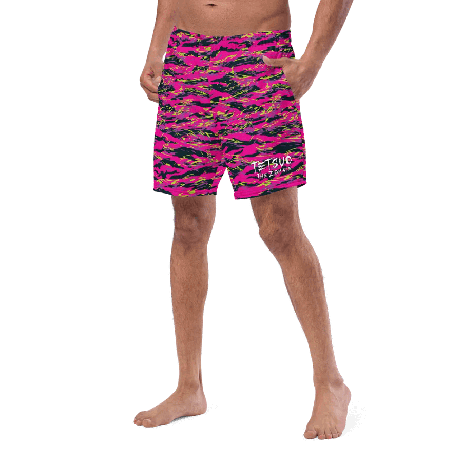 Pink Camo Swim Trunks product image (7)