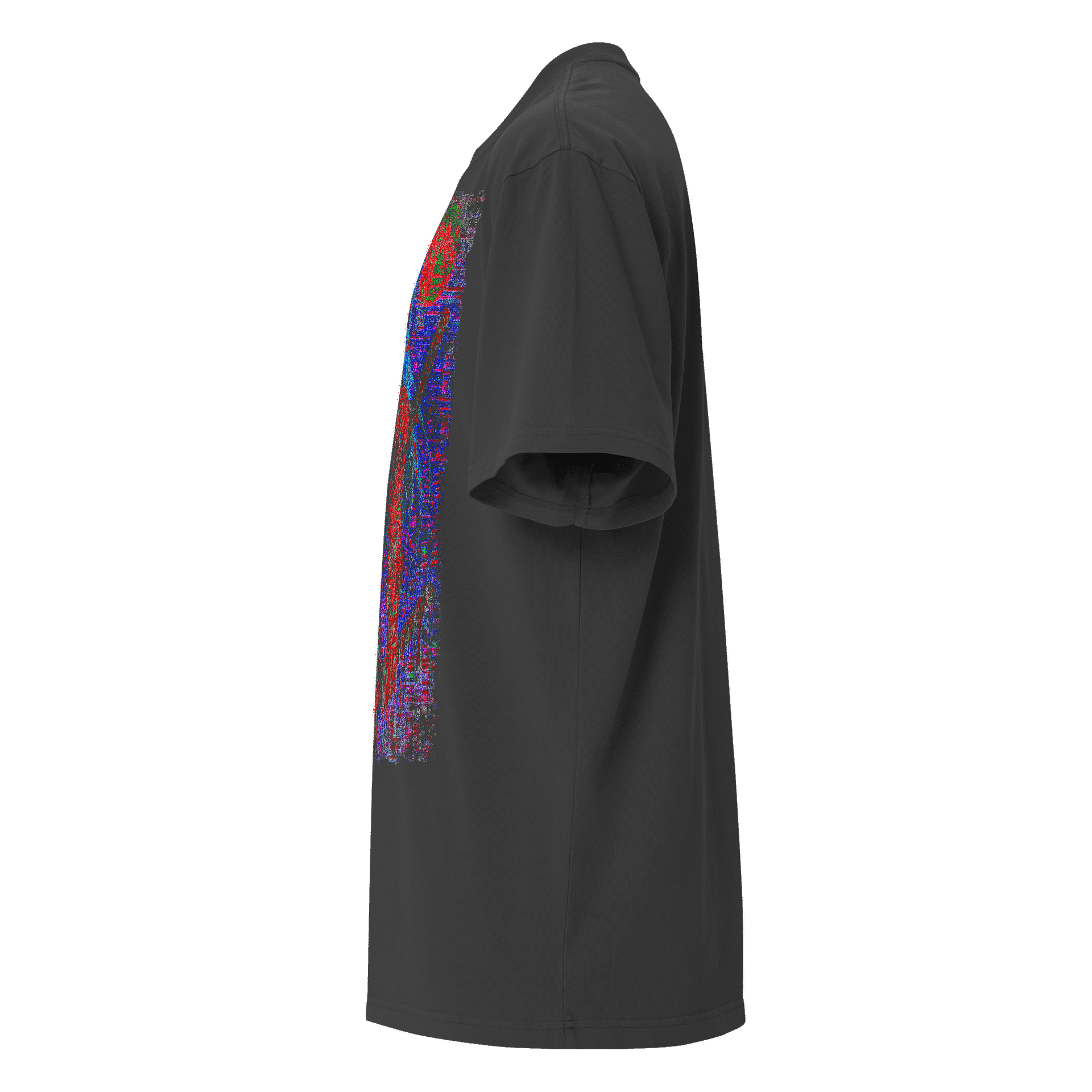 Neon Bloodsoaked Samurai Premium Oversized Faded T-Shirt product image (6)