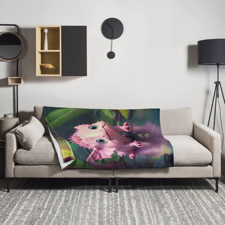 Endangered Species - Mexico - Axolotl Throw Blanket product image (1)