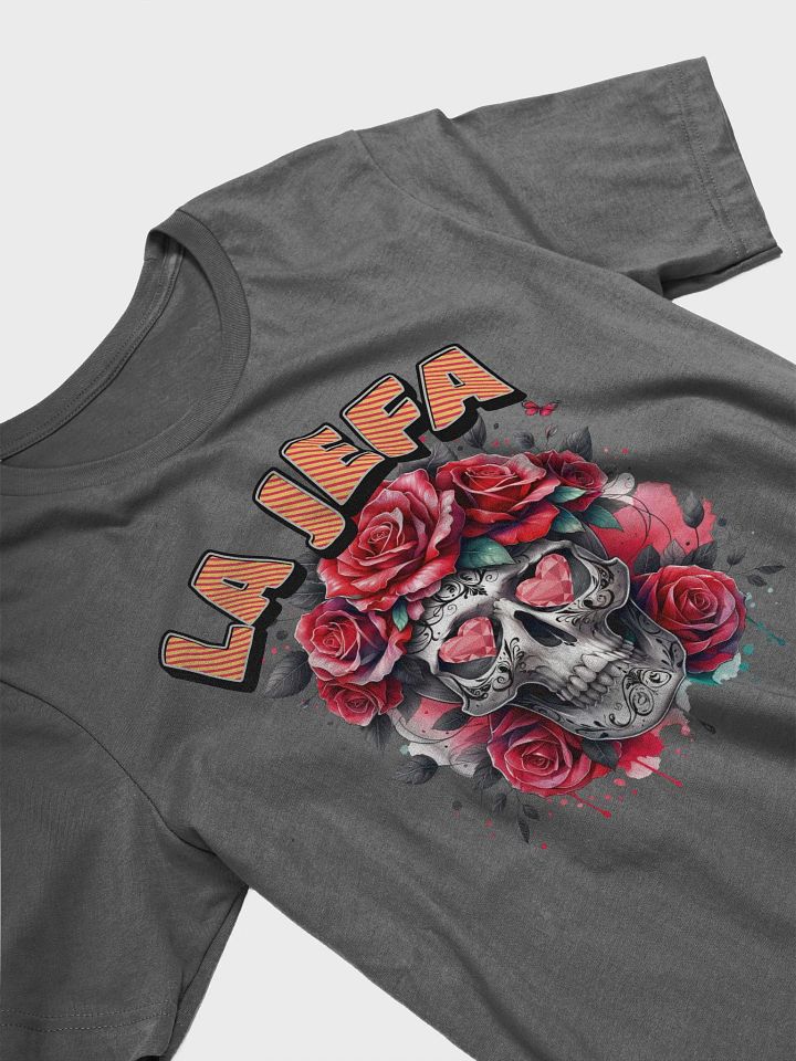 La Jefa Skull The Boss and Roses T-Shirt product image (2)