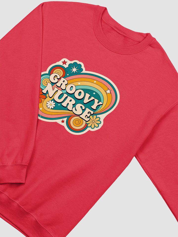 Groovy Nurse Retro Crewneck Sweatshirt product image (12)