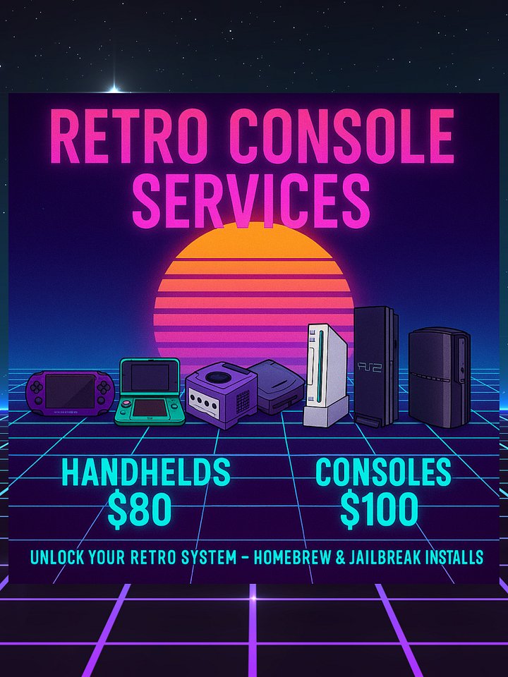 🎮 Console Unlocking & Homebrew Service product image (1)