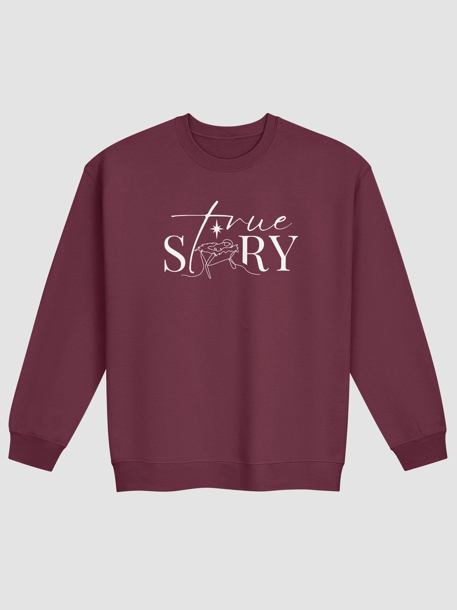 True Story Nativity Christmas Graphic Crewneck Sweatshirt product image (5)
