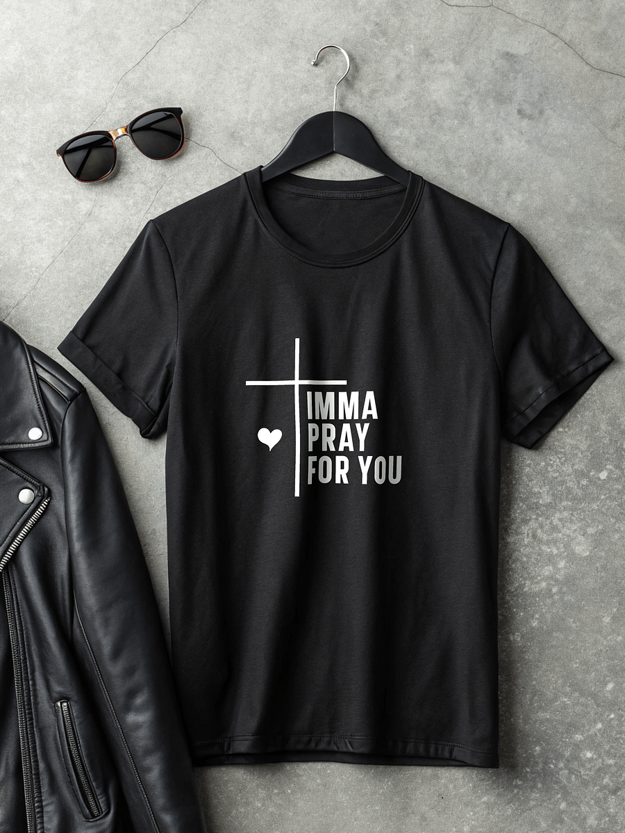 Imma Pray For You Women's Black T-Shirt product image (2)