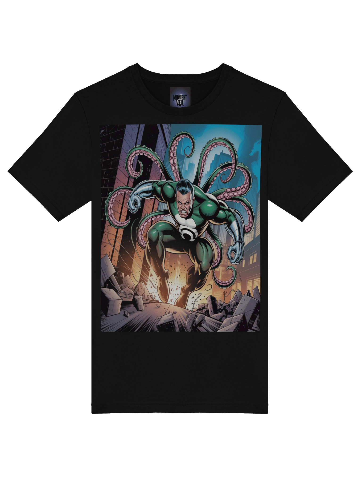 Doctor Octopus Tentacle Tempest Supersoft T-Shirt – Octo Onslaught Eclipse product image (7)