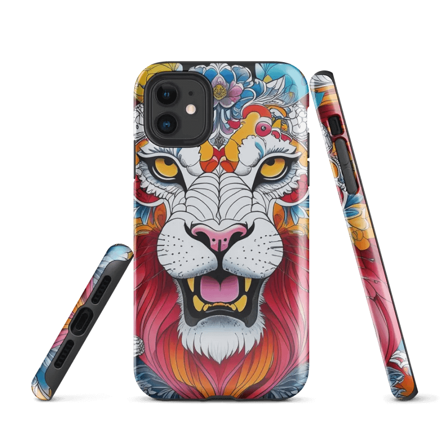 Floral Lion Mane iPhone® Tough Case product image (1)