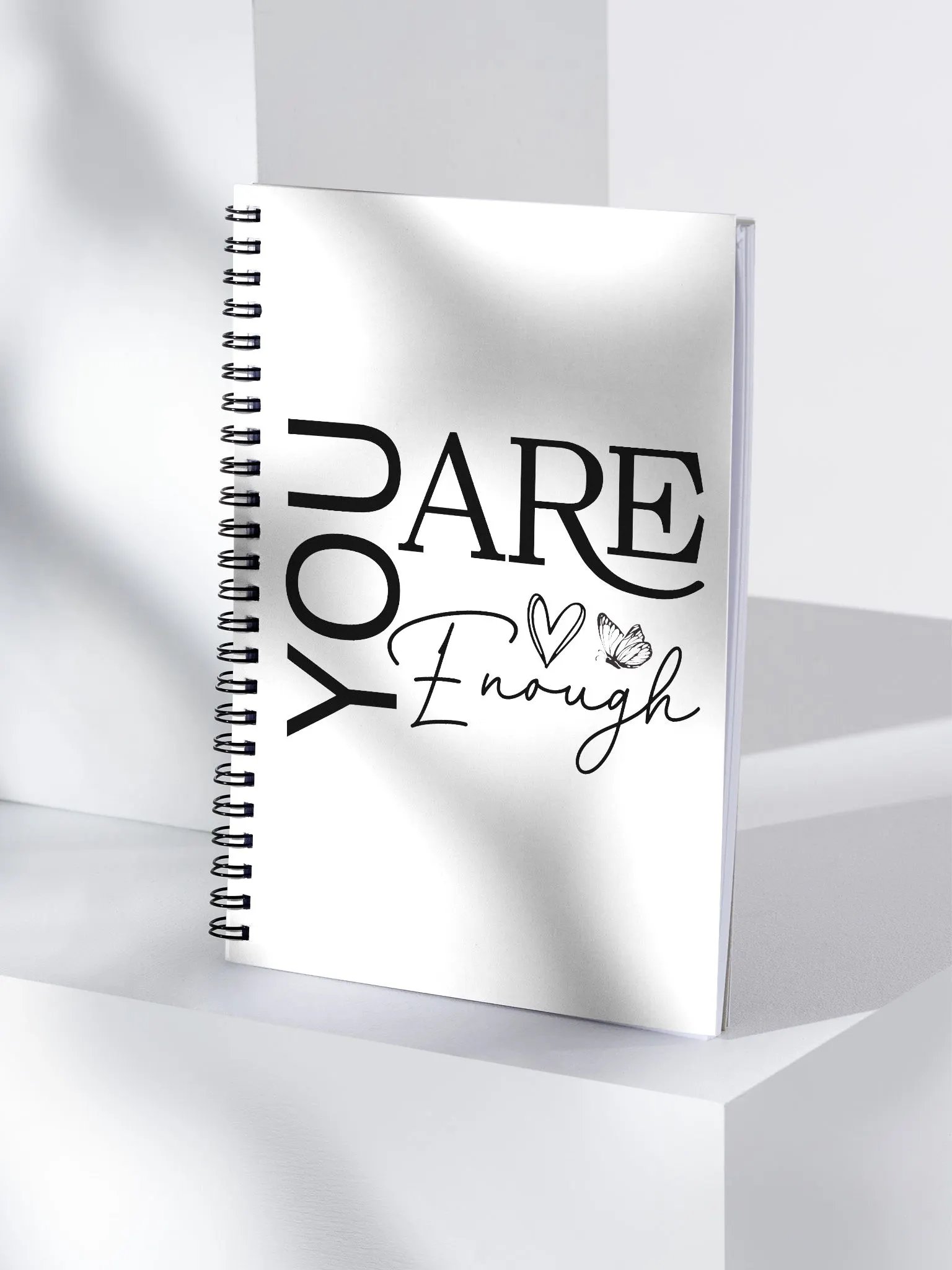 You Are Enough - Empowering Motivational Quote Spiral Notebook product image (4)