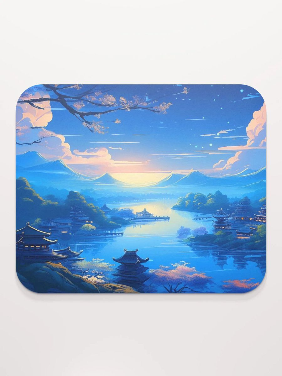Azure Blossom Small Mouse Pad (7 x 9) product image (3)