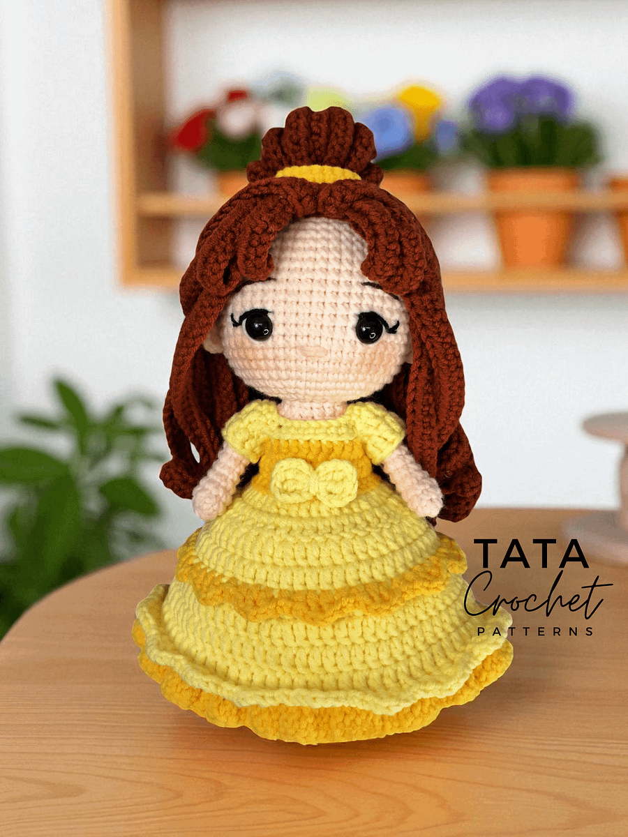 PDF -♡- Doll Dress Up & Transformation -♡- Belle Princess Amigurumi Crochet Pattern product image (6)