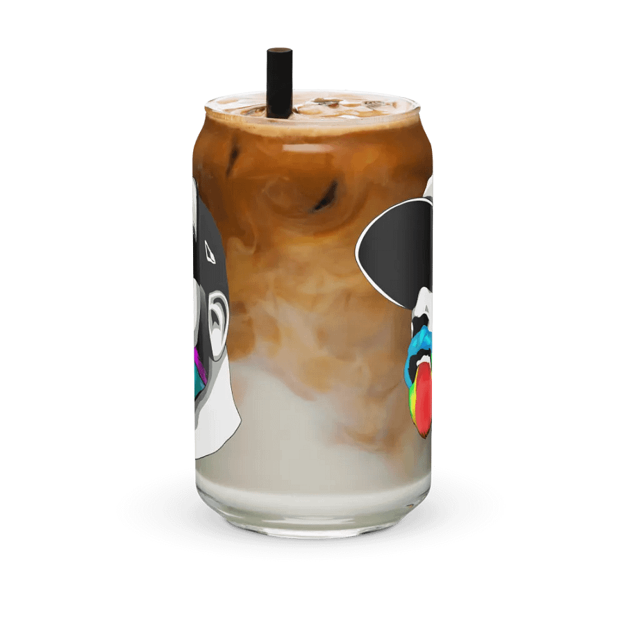 RainbowBeard New Head Logo Can-Shaped Glass 16oz product image (41)