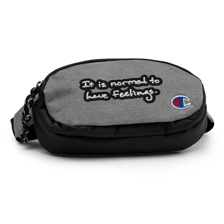 It is normal to have feelings. (bubble design 2) champion fanny pack product image (2)