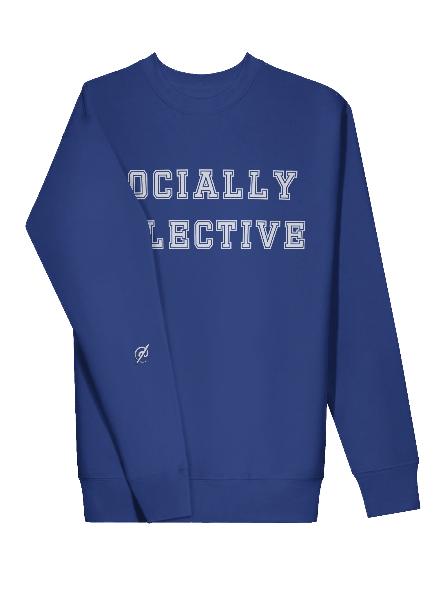 Socially Selective Crew Neck Sweatshirt - White Letter product image (2)