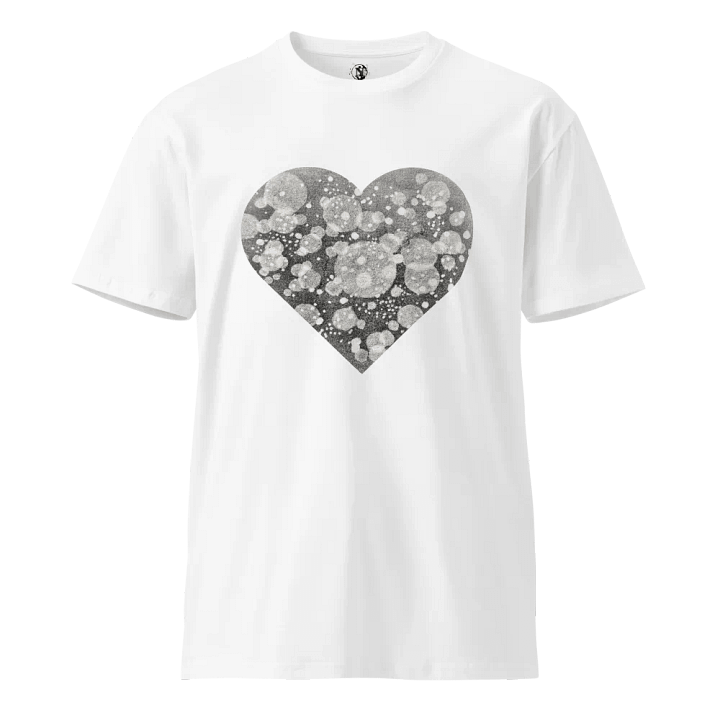 Nashīnasu - Light Particles Heart White T-Shirt product image (1)