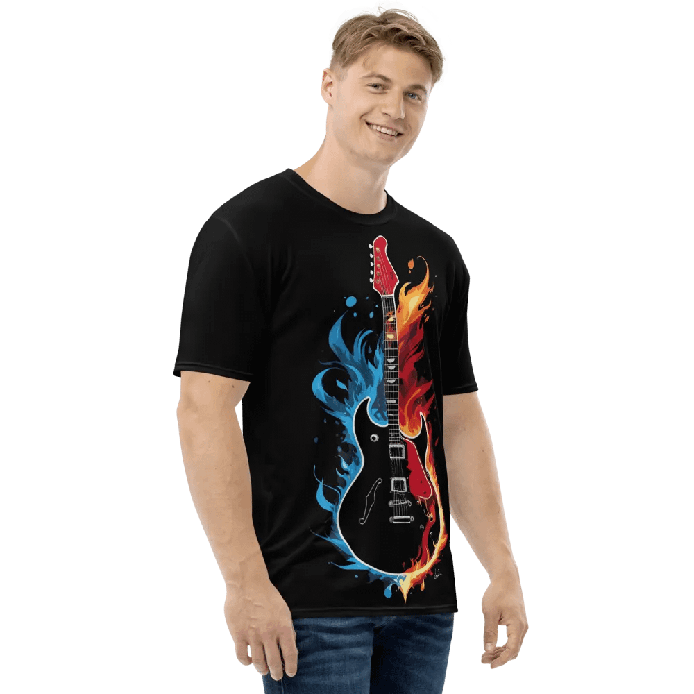 Fire and Water Guitar - Print Tee product image (4)