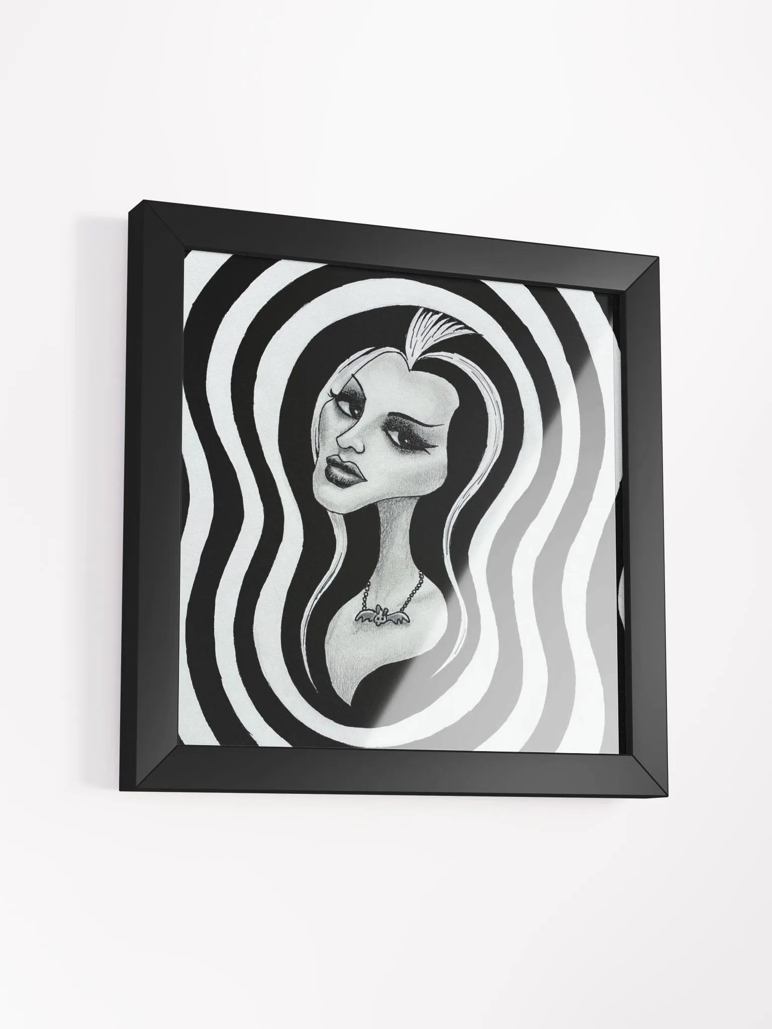 Swirlin Lil framed print product image (3)