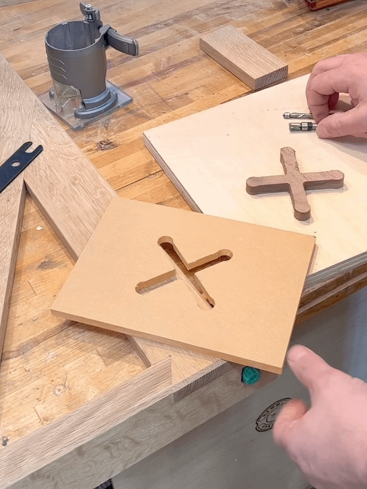 Cross Stitch dutchman router template product image (1)
