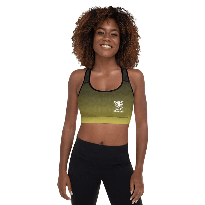 yellow wave sports bra product image (1)