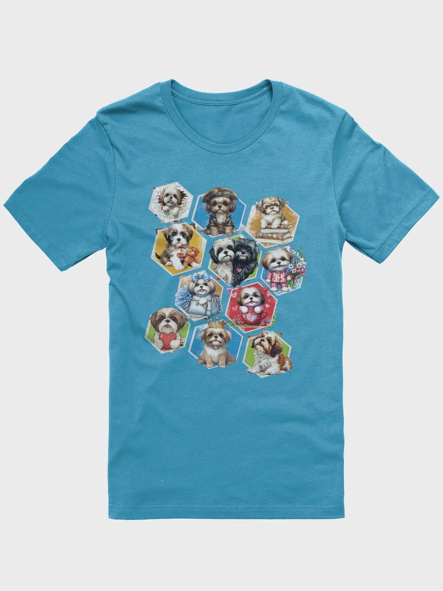 Funny Cute Shih Tzu in Cubes for Anyone Who Loves Their Dog T-Shirt product image (4)