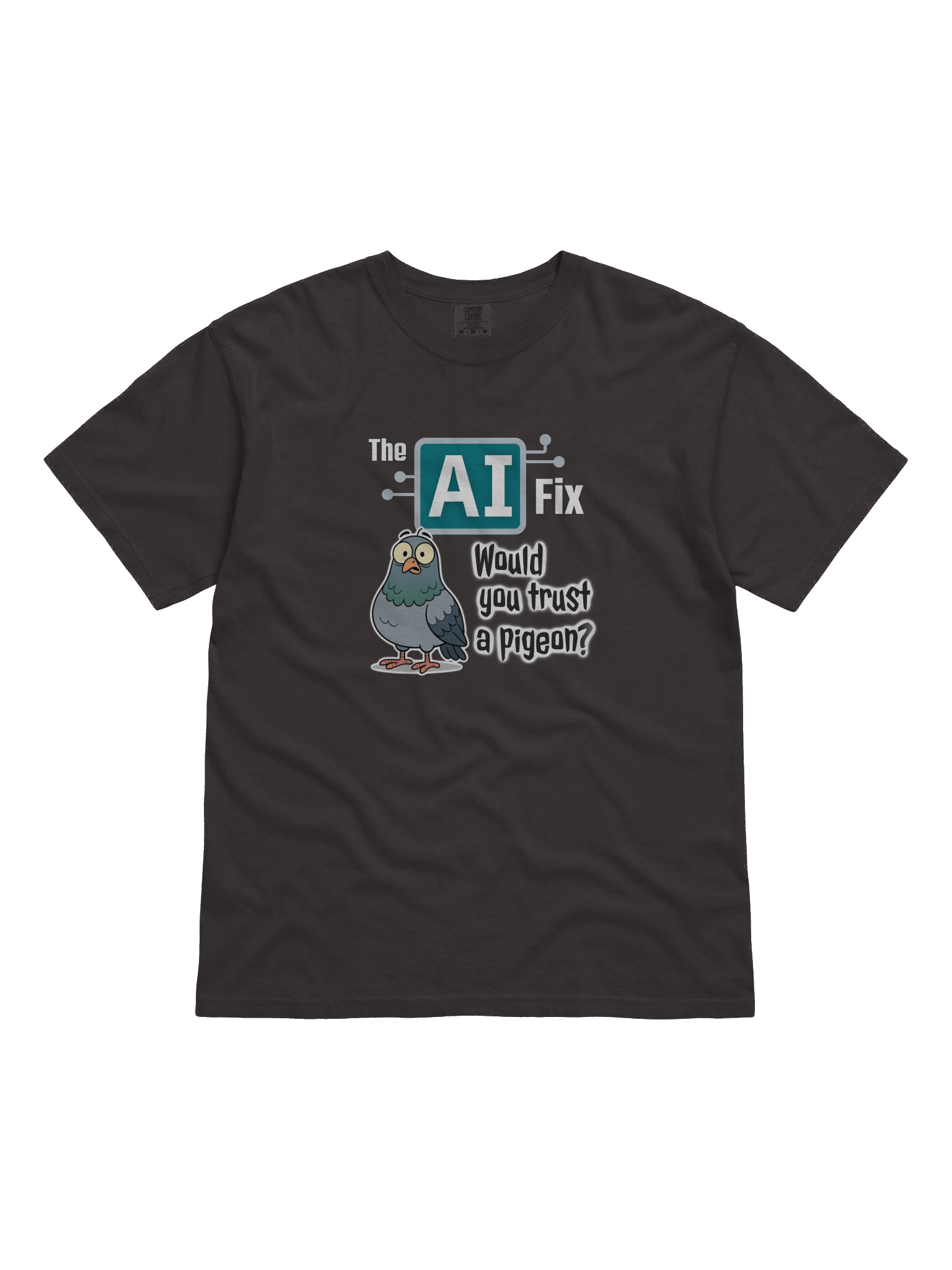 The AI Fix: Would you trust a pigeon? T-Shirt product image (1)