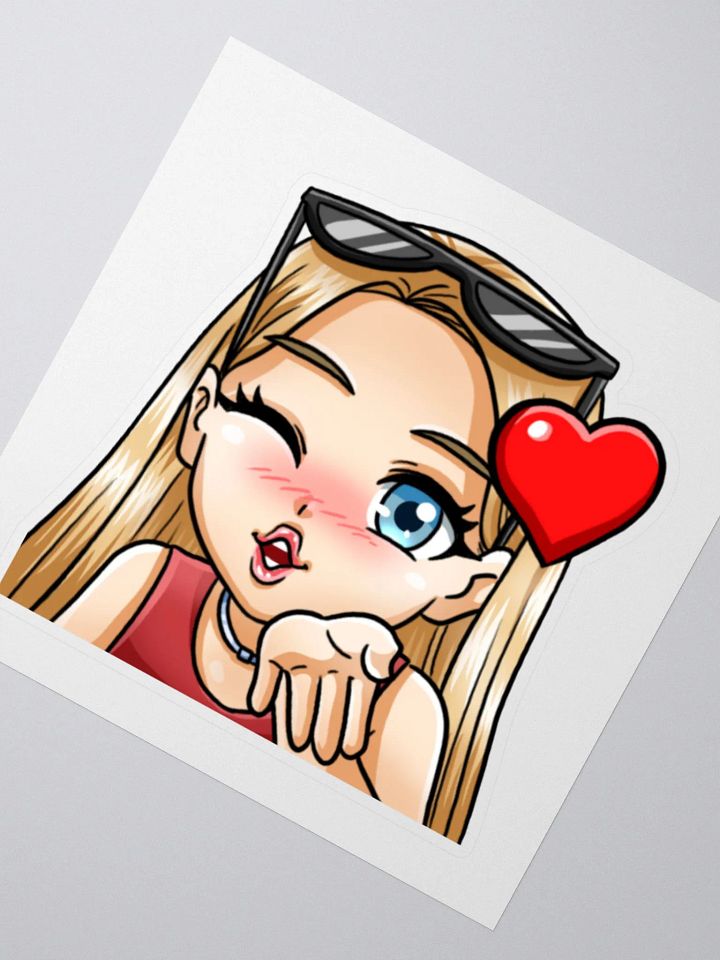 Fleur kiss Emote Sticker product image (2)