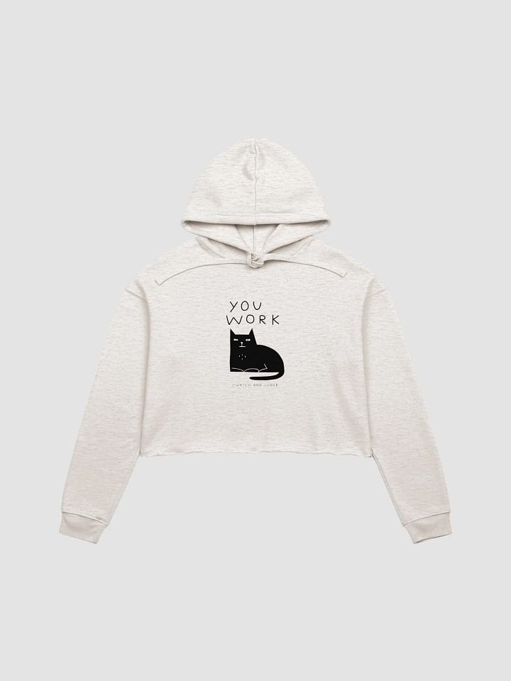 Judgmental Cat Crop Hoodie product image (3)