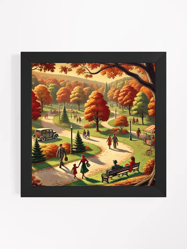 Autumn in the Park: Framed Artwork product image (1)