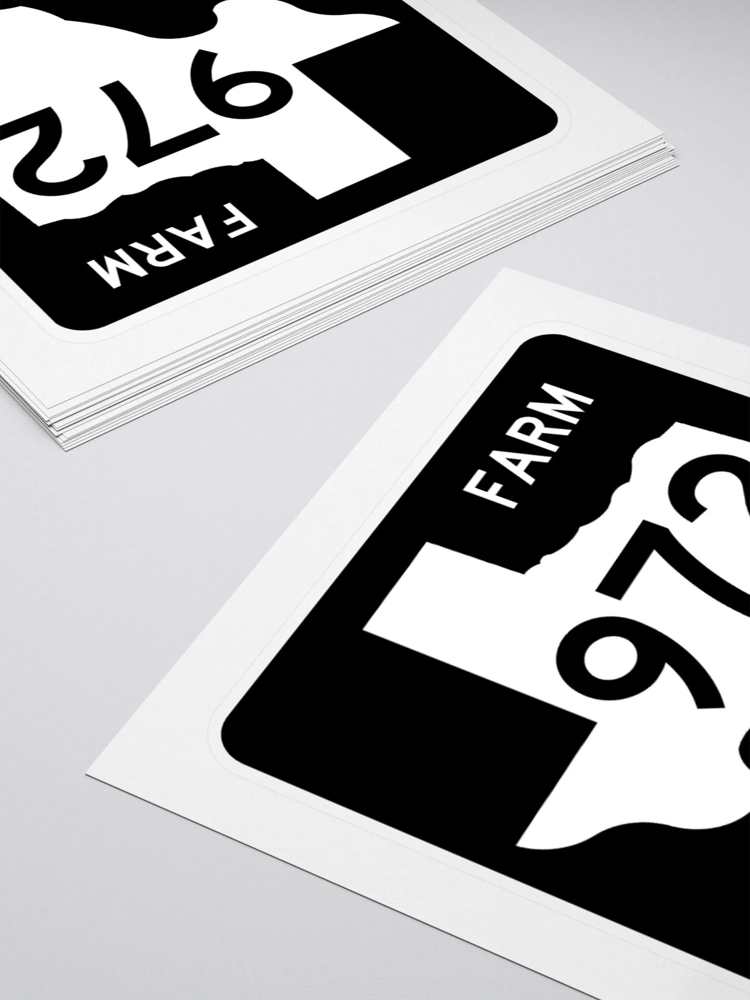 Texas Farm Road Sign FM 972 Sticker product image (4)
