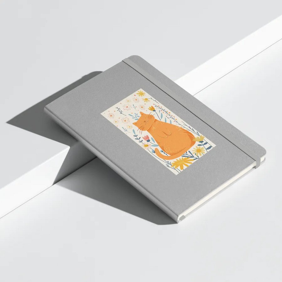 Smiling Cat Hardcover Journal product image (9)